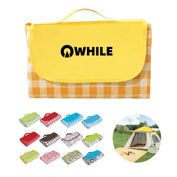 Fold up Waterproof Picnic Blanket - Fold up Waterproof Picnic Blanket - Image 0 of 6