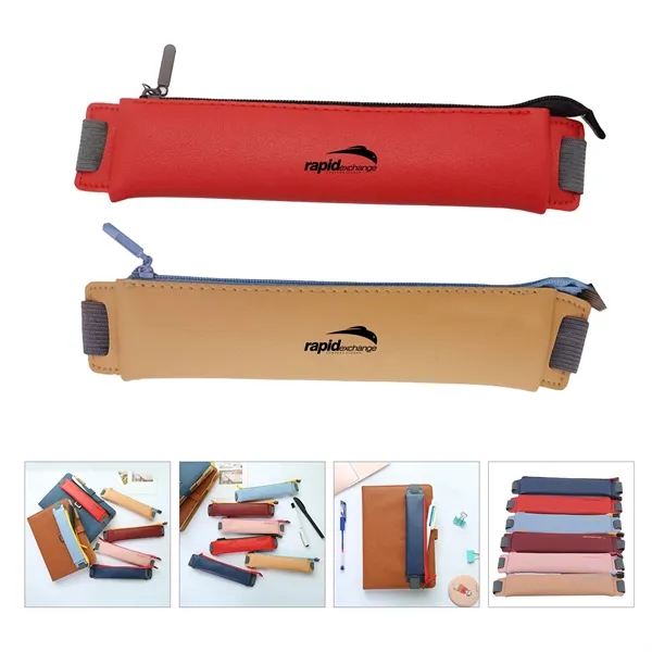Pu Leather Elastic Buckle Pencil Case - Pu Leather Elastic Buckle Pencil Case - Image 0 of 0