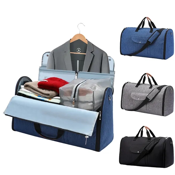 Convertible Garment Duffel Bag with Shoe Pouch - Convertible Garment Duffel Bag with Shoe Pouch - Image 1 of 9