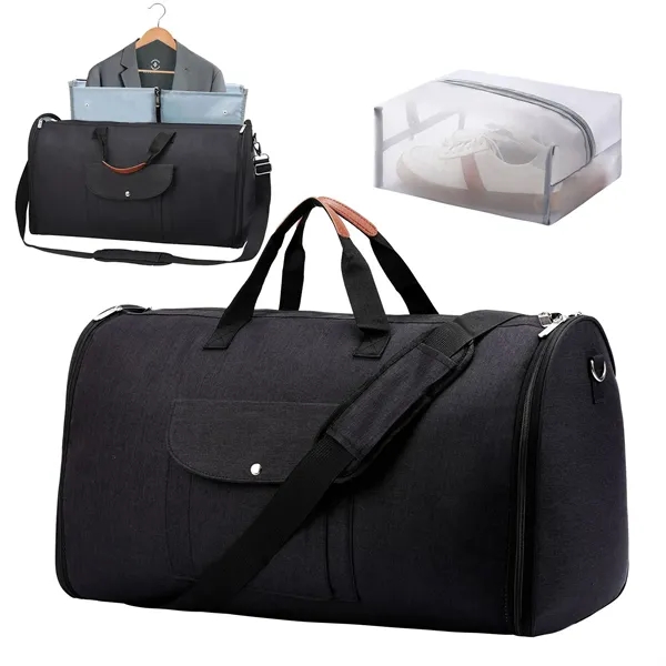 Convertible Garment Duffel Bag with Shoe Pouch - Convertible Garment Duffel Bag with Shoe Pouch - Image 8 of 9