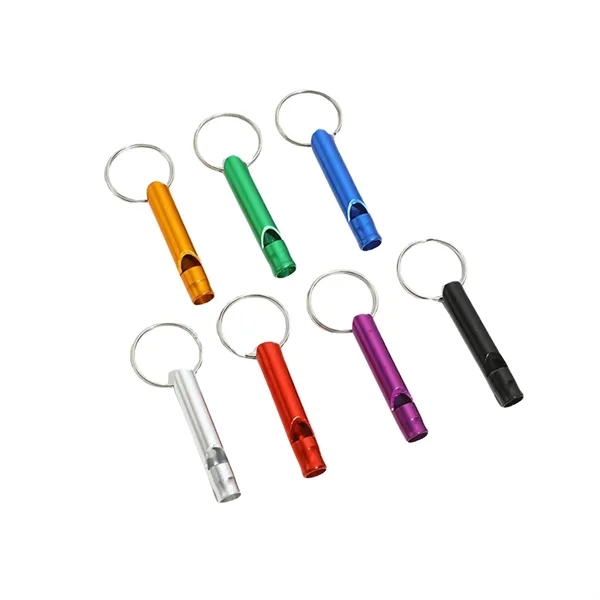 Mini Aluminum Whistle Keyring Keychain - Mini Aluminum Whistle Keyring Keychain - Image 7 of 10