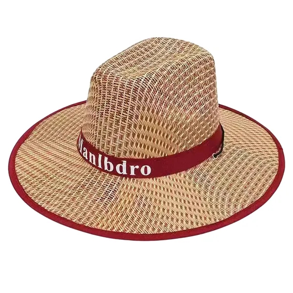 Straw Cowboy Hat With Customizable Band - Straw Cowboy Hat With Customizable Band - Image 7 of 7