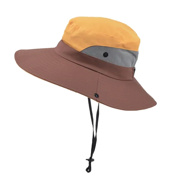 Quick Dry Sun Hat With Drawstring Closure - Quick Dry Sun Hat With Drawstring Closure - Image 4 of 12