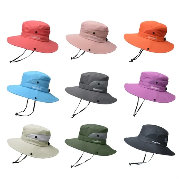 Quick Dry Sun Hat With Drawstring Closure - Quick Dry Sun Hat With Drawstring Closure - Image 8 of 12