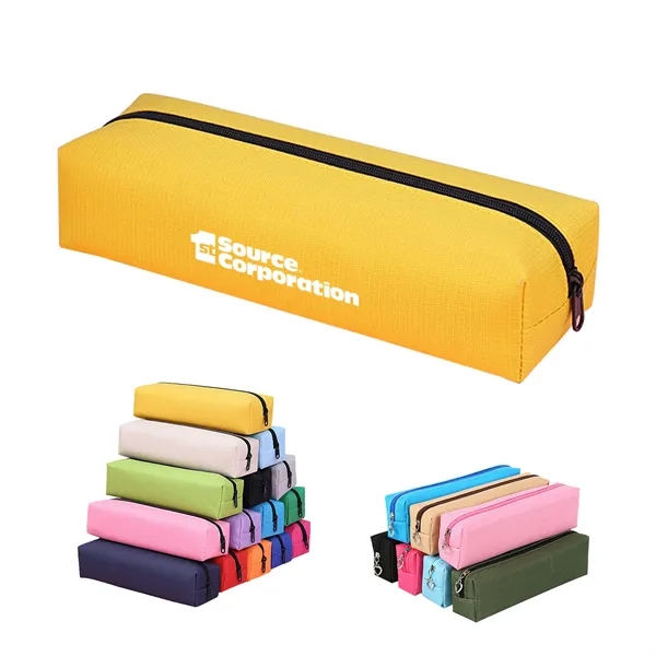 Basic Zipper Canvas Pencil Case - Basic Zipper Canvas Pencil Case - Image 0 of 5