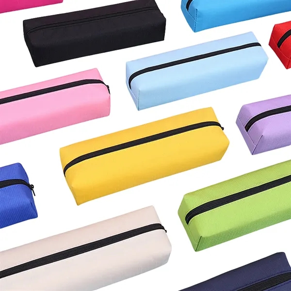 Basic Zipper Canvas Pencil Case - Basic Zipper Canvas Pencil Case - Image 2 of 5