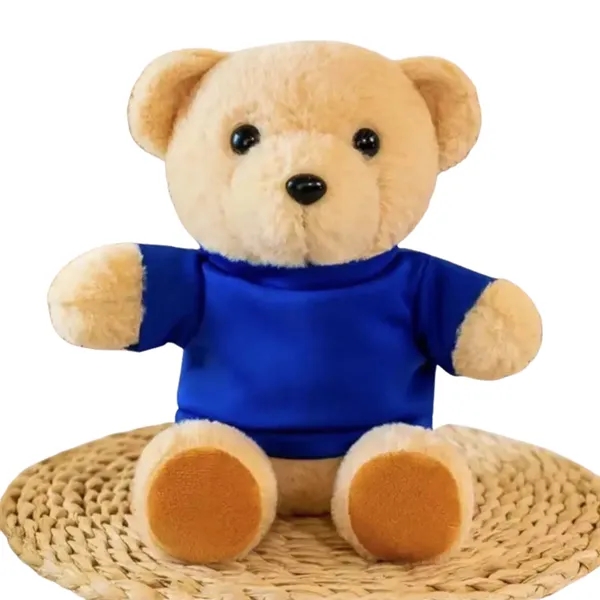 12'' Grey Stuffed Plush Teddy Bear Toy with Logo Clothes - 12'' Grey Stuffed Plush Teddy Bear Toy with Logo Clothes - Image 5 of 5