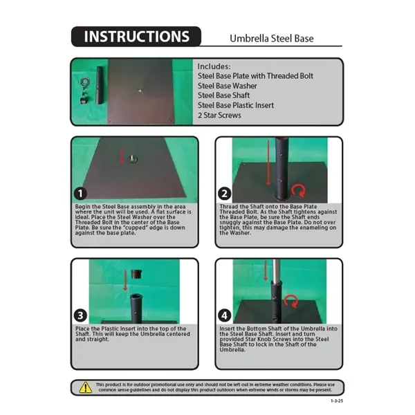 Umbrella Steel Base - Umbrella Steel Base - Image 1 of 1