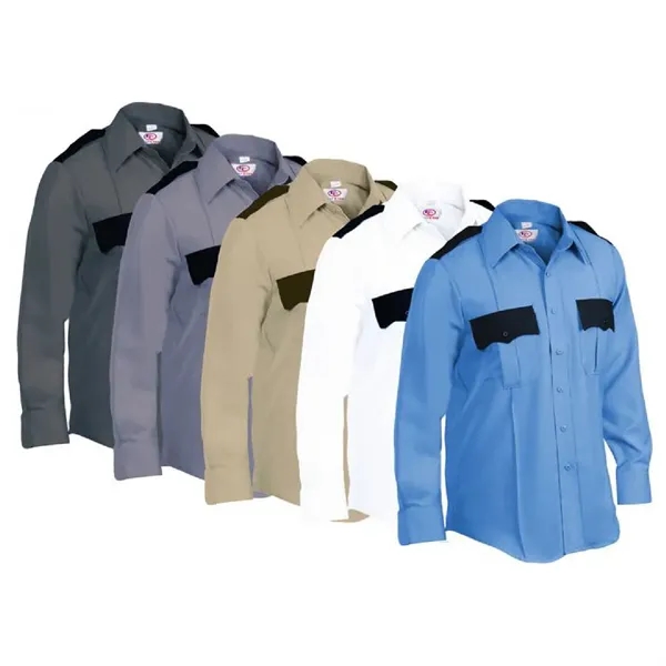 First Class Two Tone Long Sleeve Uniform Shirt - First Class Two Tone Long Sleeve Uniform Shirt - Image 0 of 5