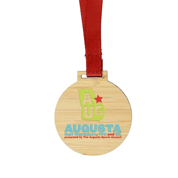 Custom Bamboo Medals w/ Full Color Imprint - Custom Bamboo Medals w/ Full Color Imprint - Image 3 of 5