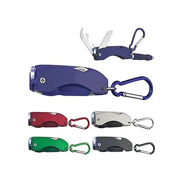 4 in 1 Multi Tool Pen with Led Light - 4 in 1 Multi Tool Pen with Led Light - Image 1 of 2
