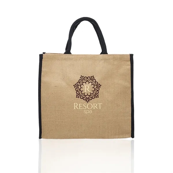Fresno Eco Friendly Jute Tote Bags - Fresno Eco Friendly Jute Tote Bags - Image 10 of 14