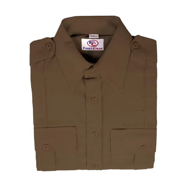 FIRST CLASS Long Sleeve Poly/Rayon Uniform Shirt - FIRST CLASS Long Sleeve Poly/Rayon Uniform Shirt - Image 4 of 7