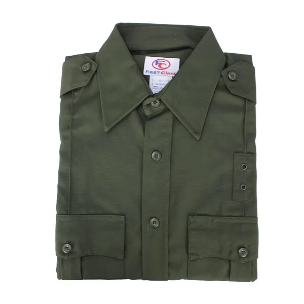 FIRST CLASS Long Sleeve Poly/Rayon Uniform Shirt - FIRST CLASS Long Sleeve Poly/Rayon Uniform Shirt - Image 3 of 7