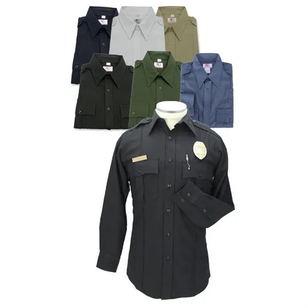 FIRST CLASS Long Sleeve Poly/Rayon Uniform Shirt - FIRST CLASS Long Sleeve Poly/Rayon Uniform Shirt - Image 0 of 7