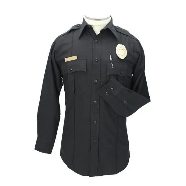 FIRST CLASS Long Sleeve Poly/Rayon Uniform Shirt - FIRST CLASS Long Sleeve Poly/Rayon Uniform Shirt - Image 5 of 7