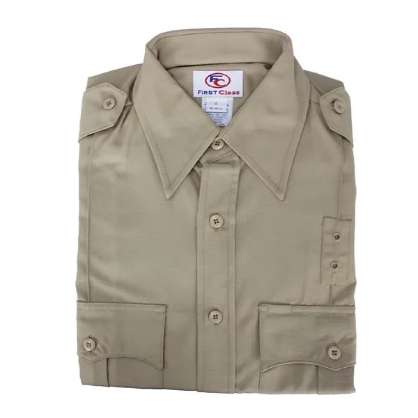 FIRST CLASS Long Sleeve Poly/Rayon Uniform Shirt - FIRST CLASS Long Sleeve Poly/Rayon Uniform Shirt - Image 6 of 7