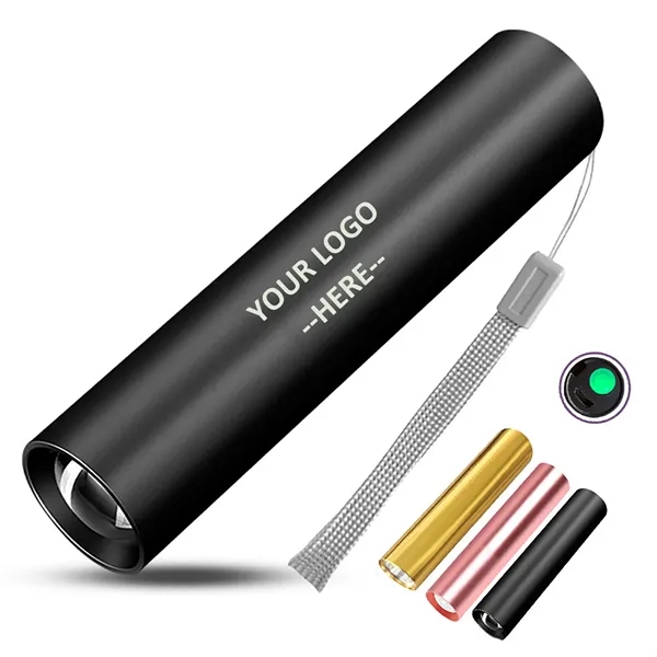 Custom USB Rechargeable Flashlight