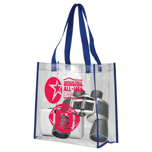 Matterhorn Clear Vinyl Stadium Compliant Tote Bag - Matterhorn Clear Vinyl Stadium Compliant Tote Bag - Image 4 of 11