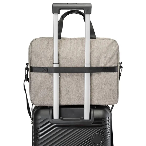 RejuVe® Milano Recycled Heather Business 16" Laptop Bag - RejuVe® Milano Recycled Heather Business 16" Laptop Bag - Image 5 of 10