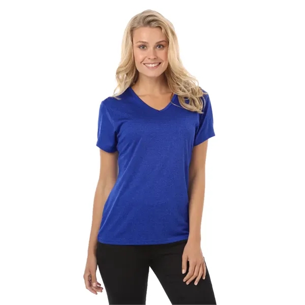 Ladies' Heather V-Neck T-Shirt - Ladies' Heather V-Neck T-Shirt - Image 5 of 5