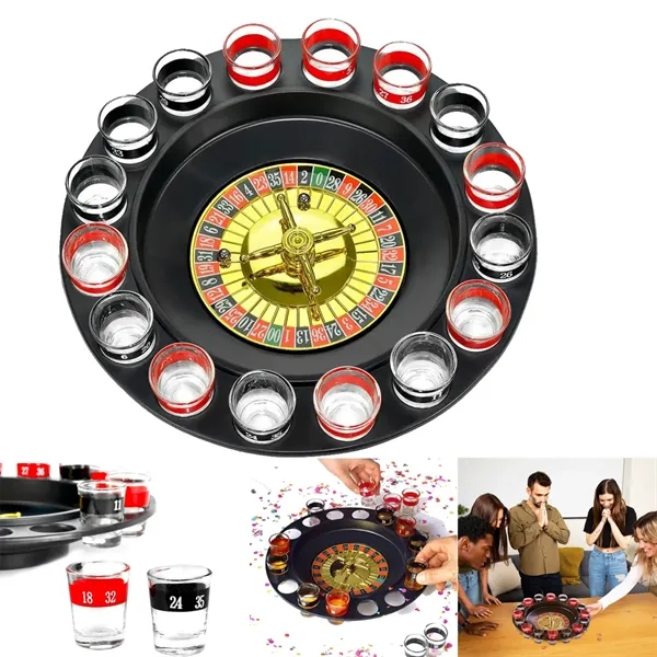 16 Shot Glasses Drinking Roulette Set - 16 Shot Glasses Drinking Roulette Set - Image 0 of 5