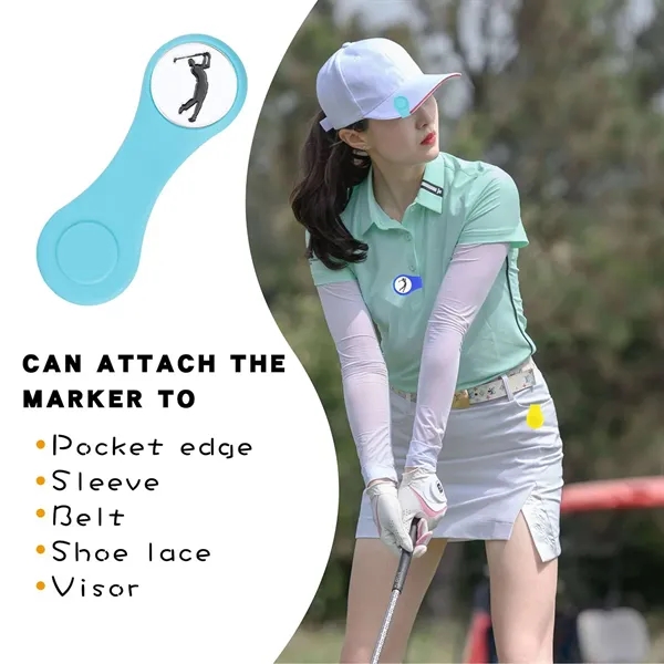 Custom Magnetic Silicone Golf Hat Clip - Custom Magnetic Silicone Golf Hat Clip - Image 1 of 3