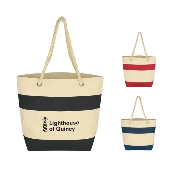 Cruising Tote Bag With Rope Handles - Cruising Tote Bag With Rope Handles - Image 20 of 20