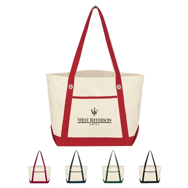 Medium Cotton Canvas Sailing Tote Bag - Medium Cotton Canvas Sailing Tote Bag - Image 0 of 35