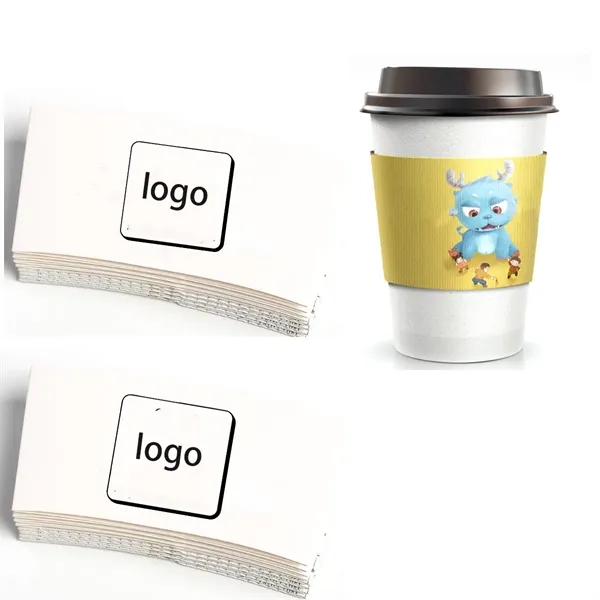 Customizable Disposable Paper Cup Sleeves - Customizable Disposable Paper Cup Sleeves - Image 0 of 1