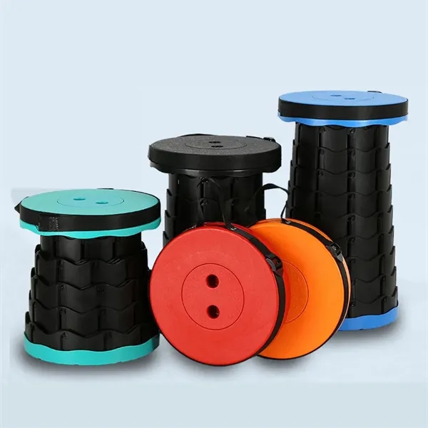 Custom Portable Telescoping Collapsible Camping Stool - Custom Portable Telescoping Collapsible Camping Stool - Image 2 of 3