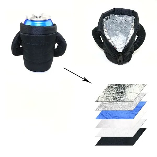 Beer Jacket Beverage Bottle Cup Sleeve - Beer Jacket Beverage Bottle Cup Sleeve - Image 2 of 3