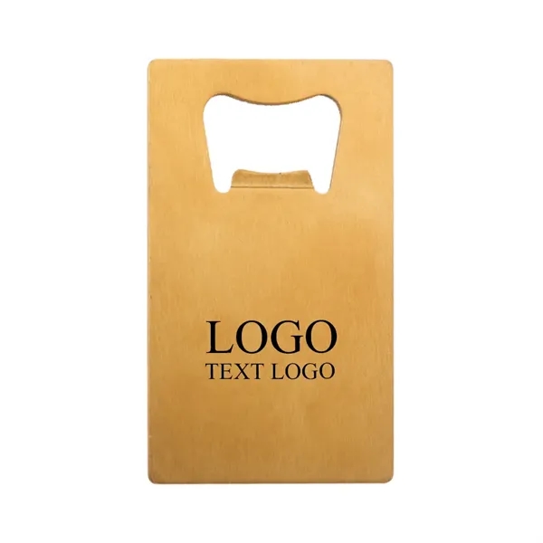 Stainless Steel Beer Bottle Opener Business Card - Stainless Steel Beer Bottle Opener Business Card - Image 6 of 9