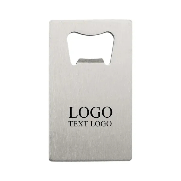 Stainless Steel Beer Bottle Opener Business Card - Stainless Steel Beer Bottle Opener Business Card - Image 9 of 9