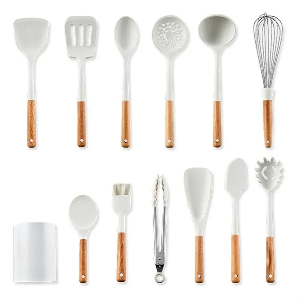 Silicone Kitchen Tool Cooking Utensils Set of 12 - Silicone Kitchen Tool Cooking Utensils Set of 12 - Image 1 of 3