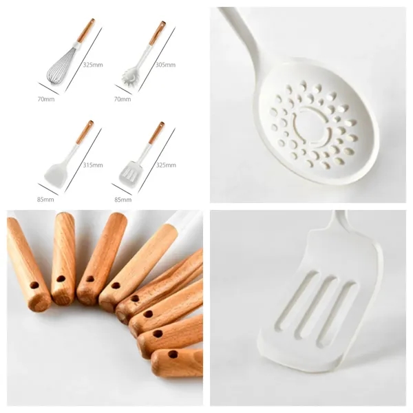 Silicone Kitchen Tool Cooking Utensils Set of 12 - Silicone Kitchen Tool Cooking Utensils Set of 12 - Image 3 of 3