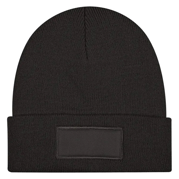 Patch Knit Beanie With Cuff - Patch Knit Beanie With Cuff - Image 16 of 17