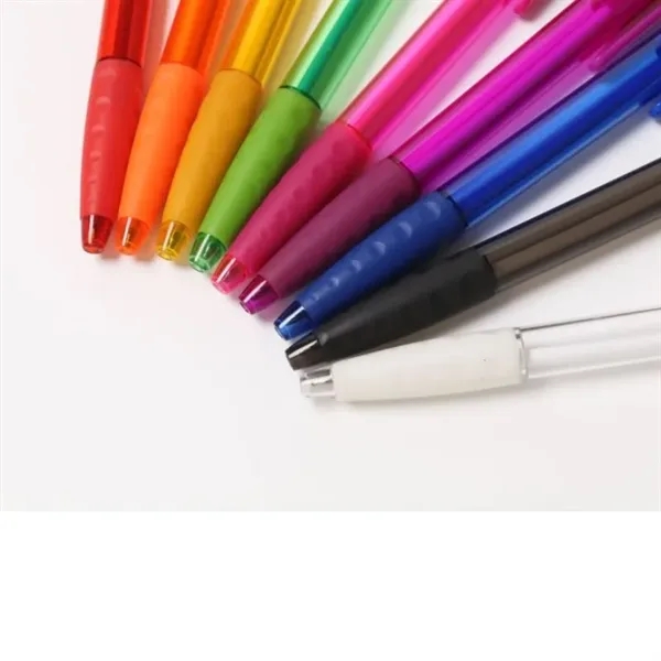 Translucent Retractable Medium Point Rubber Grip Gel Ink Pen - Translucent Retractable Medium Point Rubber Grip Gel Ink Pen - Image 1 of 2