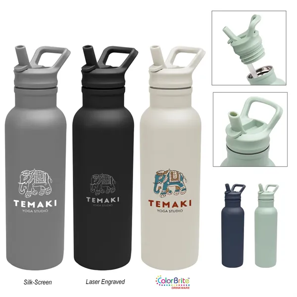 17 Oz. Hailey Recycled Stainless Steel Bottle - 17 Oz. Hailey Recycled Stainless Steel Bottle - Image 0 of 20