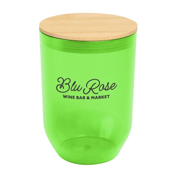 12 Oz. Montrose rPET Wine Tumbler With Bamboo Lid - 12 Oz. Montrose rPET Wine Tumbler With Bamboo Lid - Image 5 of 6