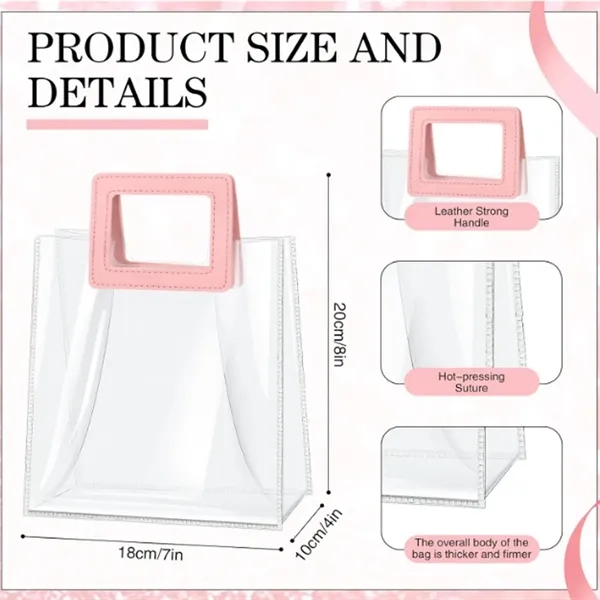 Clear Gift Bag with Handle and Sheer Ribbon - Clear Gift Bag with Handle and Sheer Ribbon - Image 1 of 2