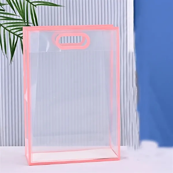Clear Plastic Gift Bag with Die Cut Handles - Clear Plastic Gift Bag with Die Cut Handles - Image 5 of 8