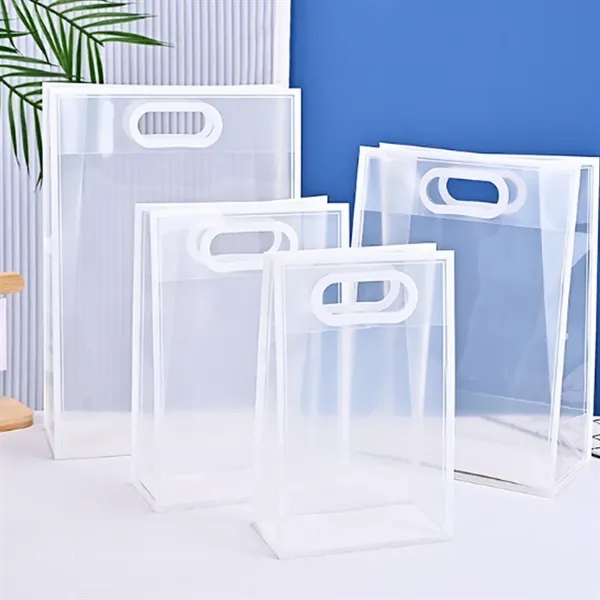Clear Plastic Gift Bag with Die Cut Handles - Clear Plastic Gift Bag with Die Cut Handles - Image 7 of 8