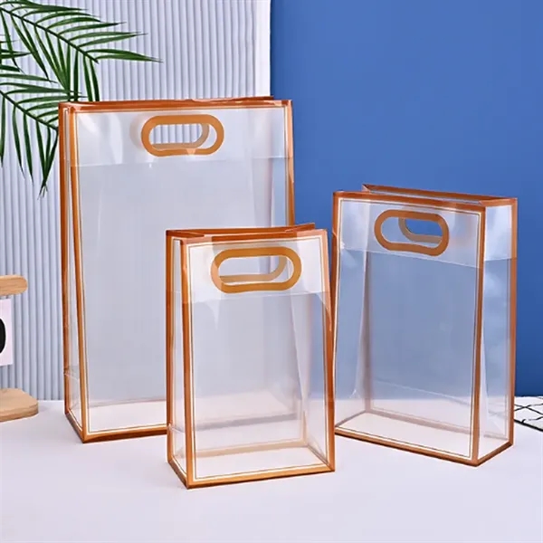 Clear Plastic Gift Bag with Die Cut Handles - Clear Plastic Gift Bag with Die Cut Handles - Image 8 of 8