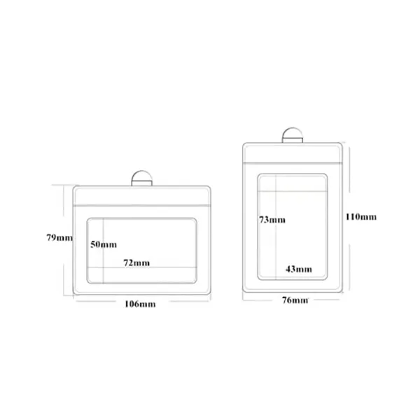 Portable Retractable Lanyard Pu Leather Name Tag - Portable Retractable Lanyard Pu Leather Name Tag - Image 1 of 4