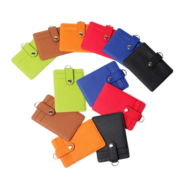 Portable Retractable Lanyard Pu Leather Name Tag - Portable Retractable Lanyard Pu Leather Name Tag - Image 4 of 4