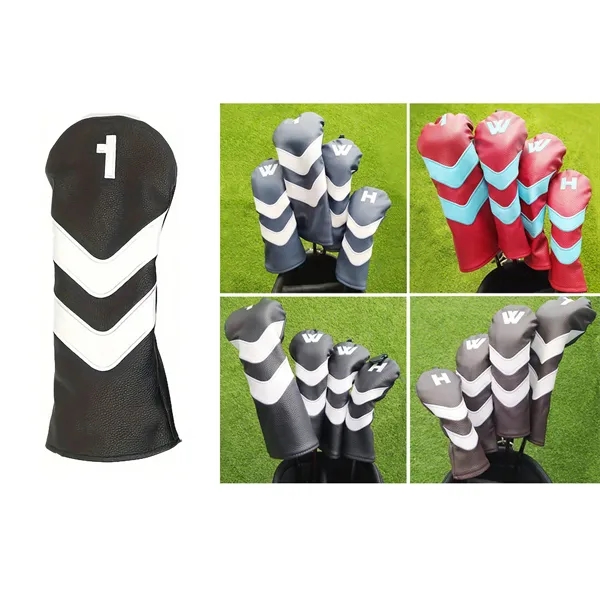 PU Leather Golf Head Cover   Embroidery - PU Leather Golf Head Cover   Embroidery - Image 0 of 5