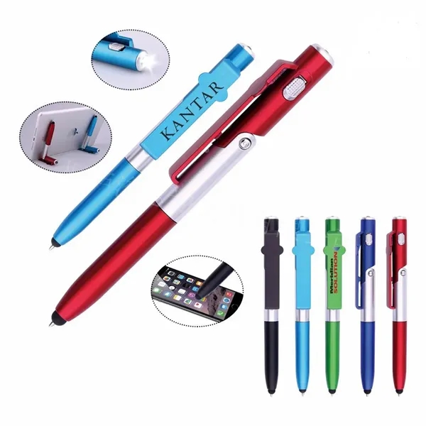 4 in 1 Multi Purpose Stylus Pen - 4 in 1 Multi Purpose Stylus Pen - Image 1 of 5