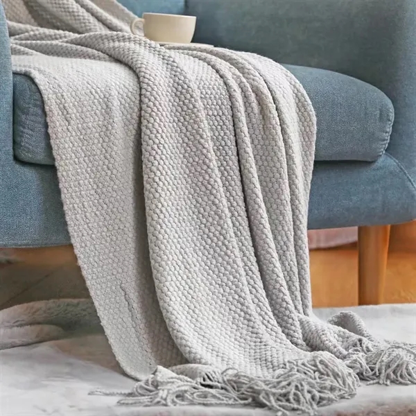 Soft Knit Woven Blanket - Soft Knit Woven Blanket - Image 2 of 5