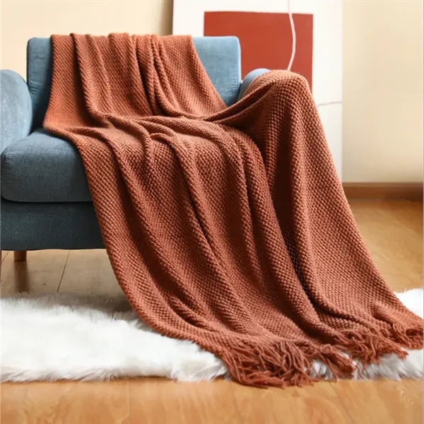 Soft Knit Woven Blanket - Soft Knit Woven Blanket - Image 4 of 5